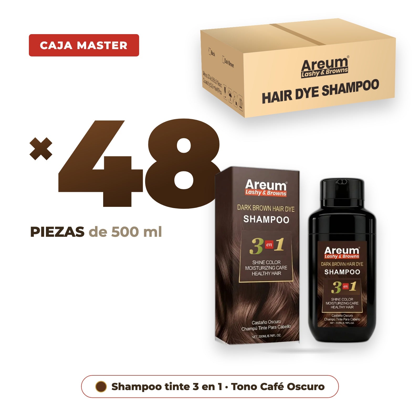 Shampoo Tinte Areum 3 en 1