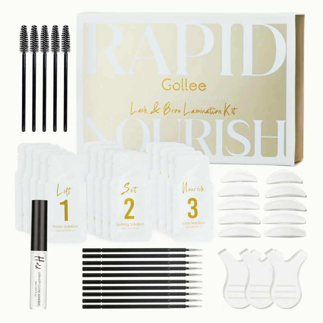 Kit Lifting Tinta De Pestañas Y Ceja Gollee Rapida Fijacion
