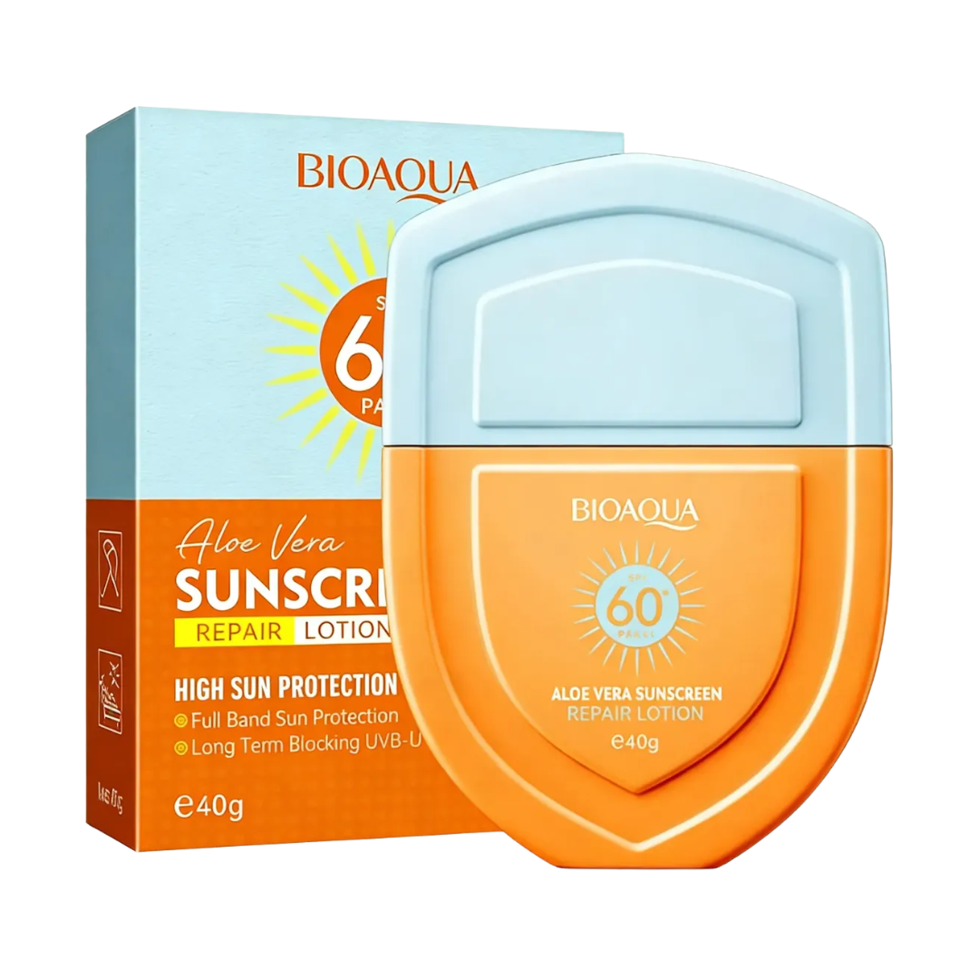 Protector Bloqueador Solar Fps 60 Bioaqua Aloe Vera Mate