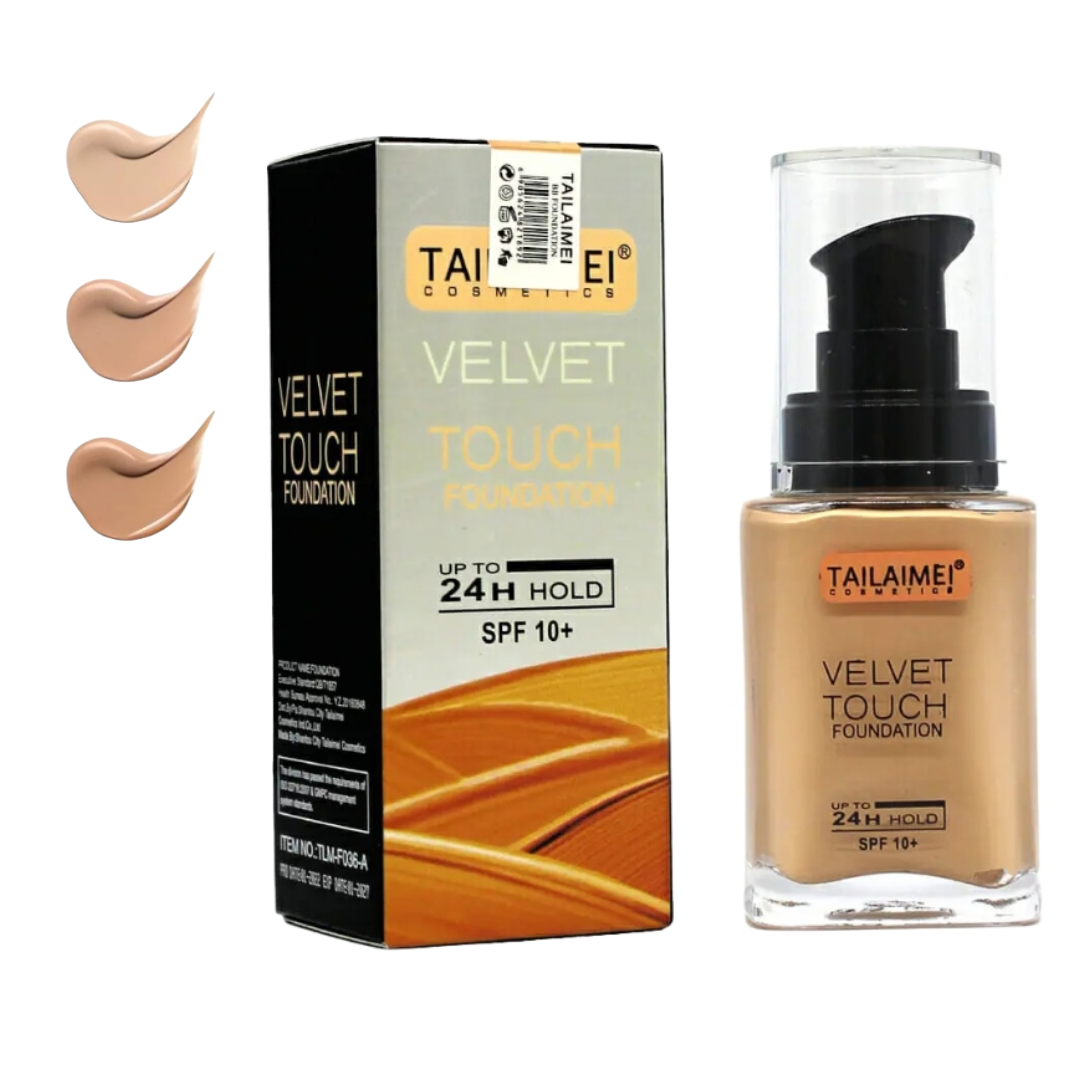 Base de Maquillaje Tailaimei Velvet Touch Alta Cobertura Liquido SPF10