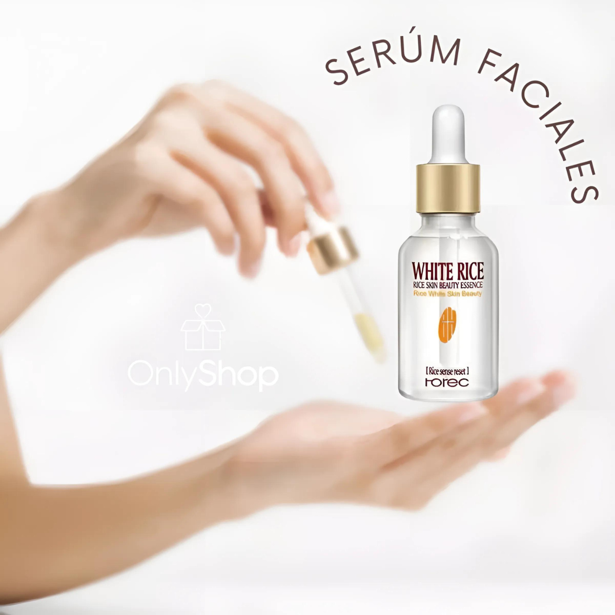 5 Serum Acido Hialuronico White Rice Te Verde Granada Snail OnlyShop Mexico