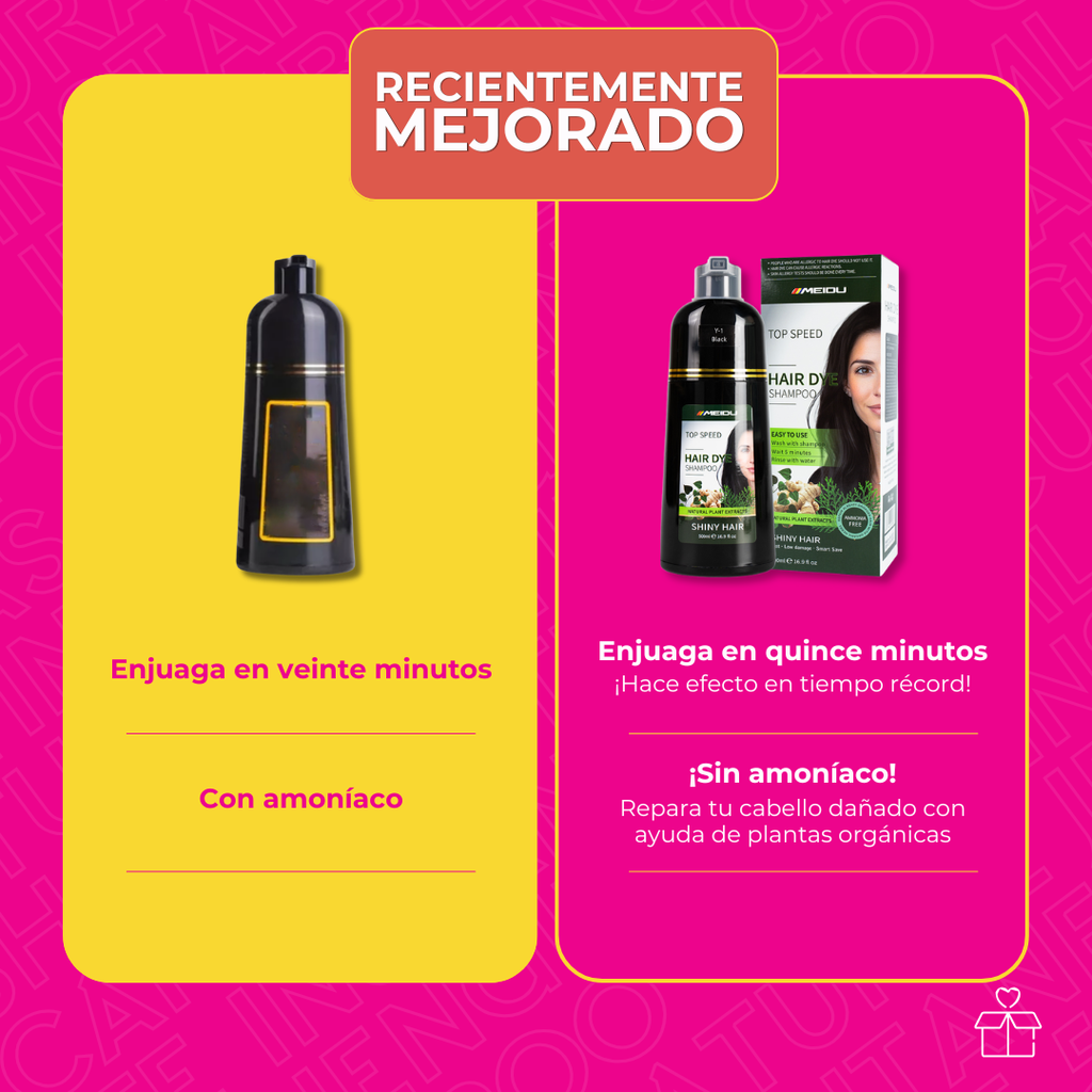 Shampoo Tinte Instantaneo Cubre Canas Natural Jengibre 500ml