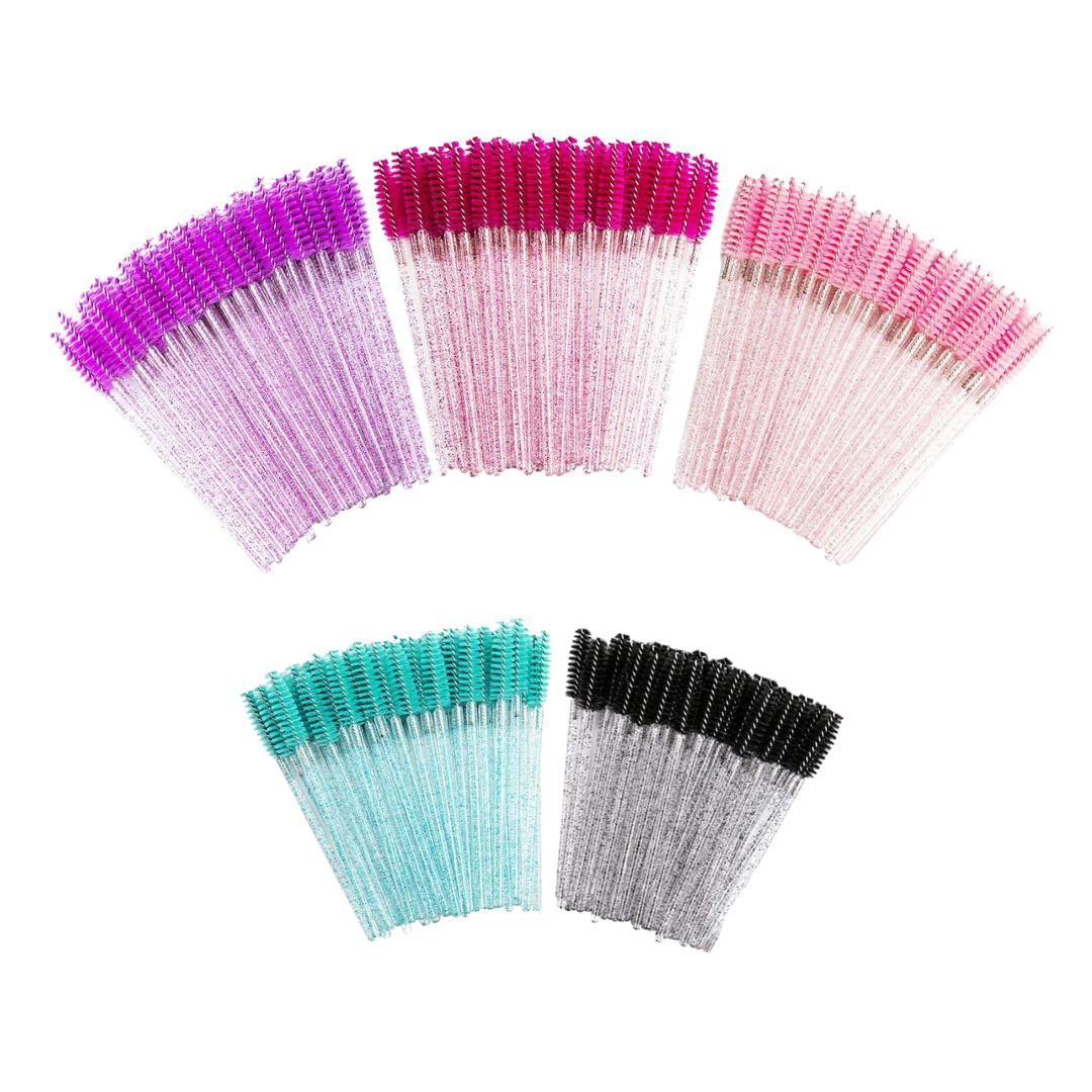 50 Cepillos Desechables para Pestañas y Cejas