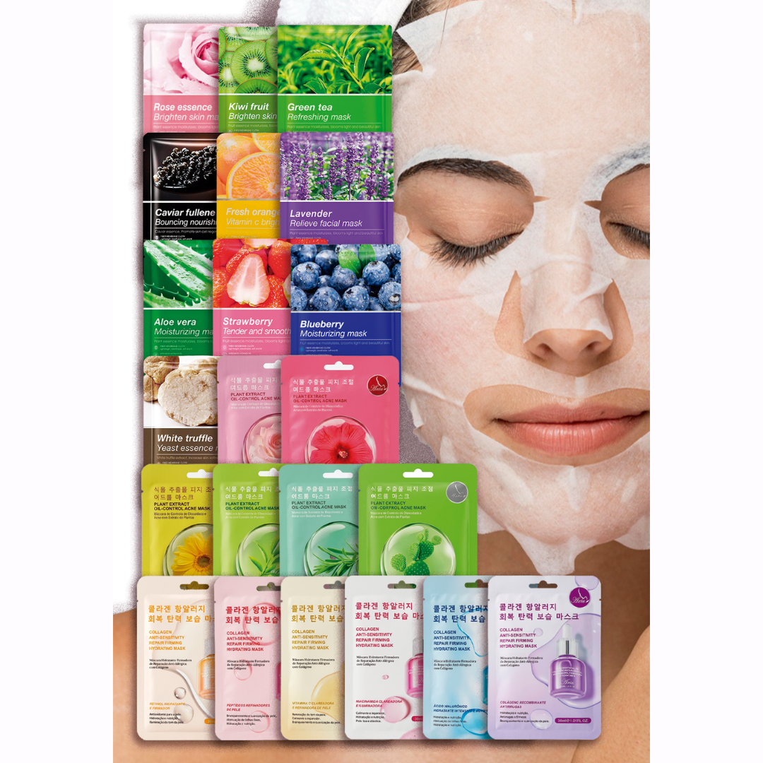 22 Pcs Mascarillas Surtidas New Hidratantes,collagen Mask