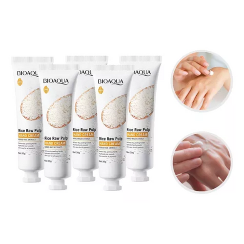 5 Cremas Para Manos Bioaqua De Arroz De Bolsillo Hidratante OnlyShop Mexico