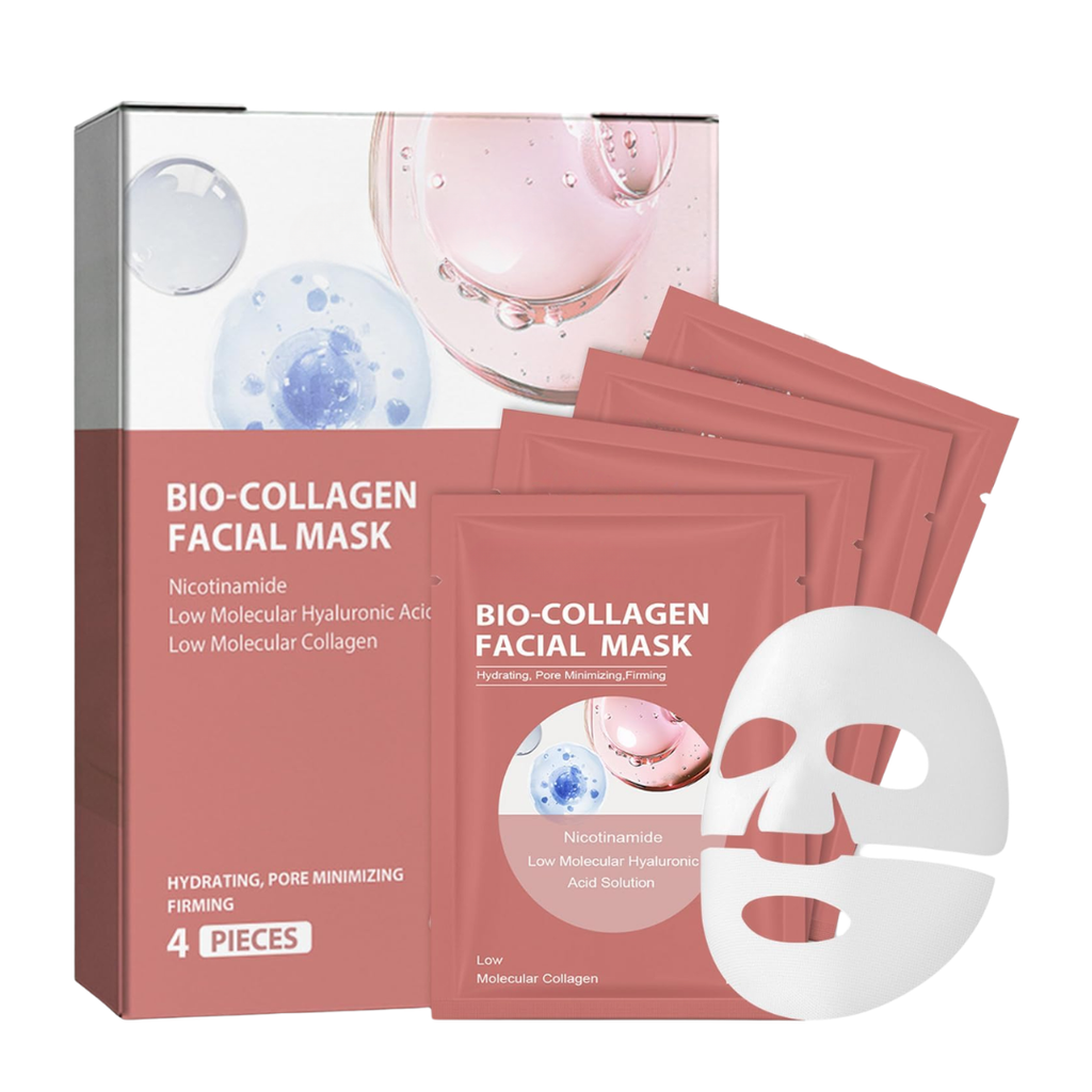 Mascarilla Facial Colageno Beauty Bio Collagen Mask Caja 4 pzas
