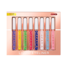 Cargar imagen en el visor de la galería, Set Delineadores De Ojos Líquido 8pcs Mate Colores
