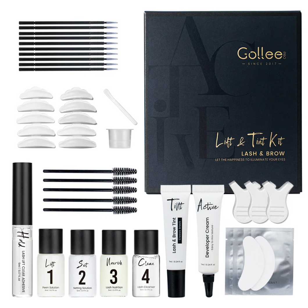 Kit de Tinte y Lifting para Pestañas y Cejas GOLLEE