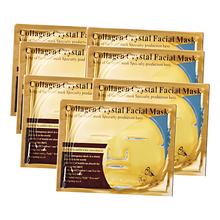 Cargar imagen en el visor de la galería, Mascarilla 24k Facial Colageno Dorada Hidratante 200 Pzas OnlyShop Mexico
