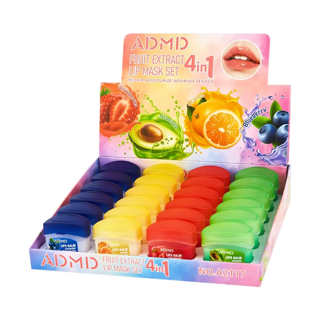 Paquete De 24 Bálsamos Labial Hidratante Con Sabor A Frutas
