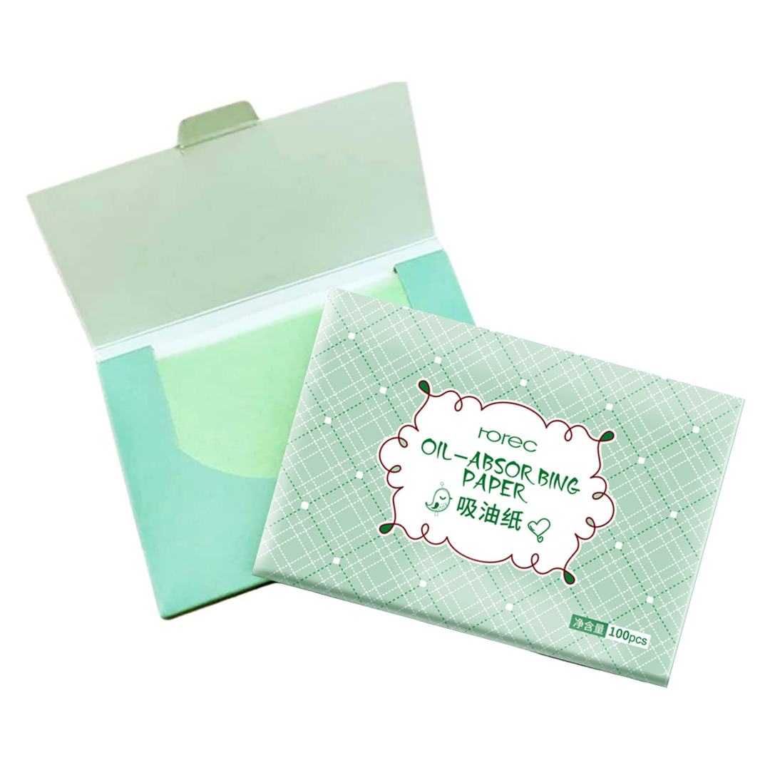 Papel De Té Verde Facial con Efecto Matificante