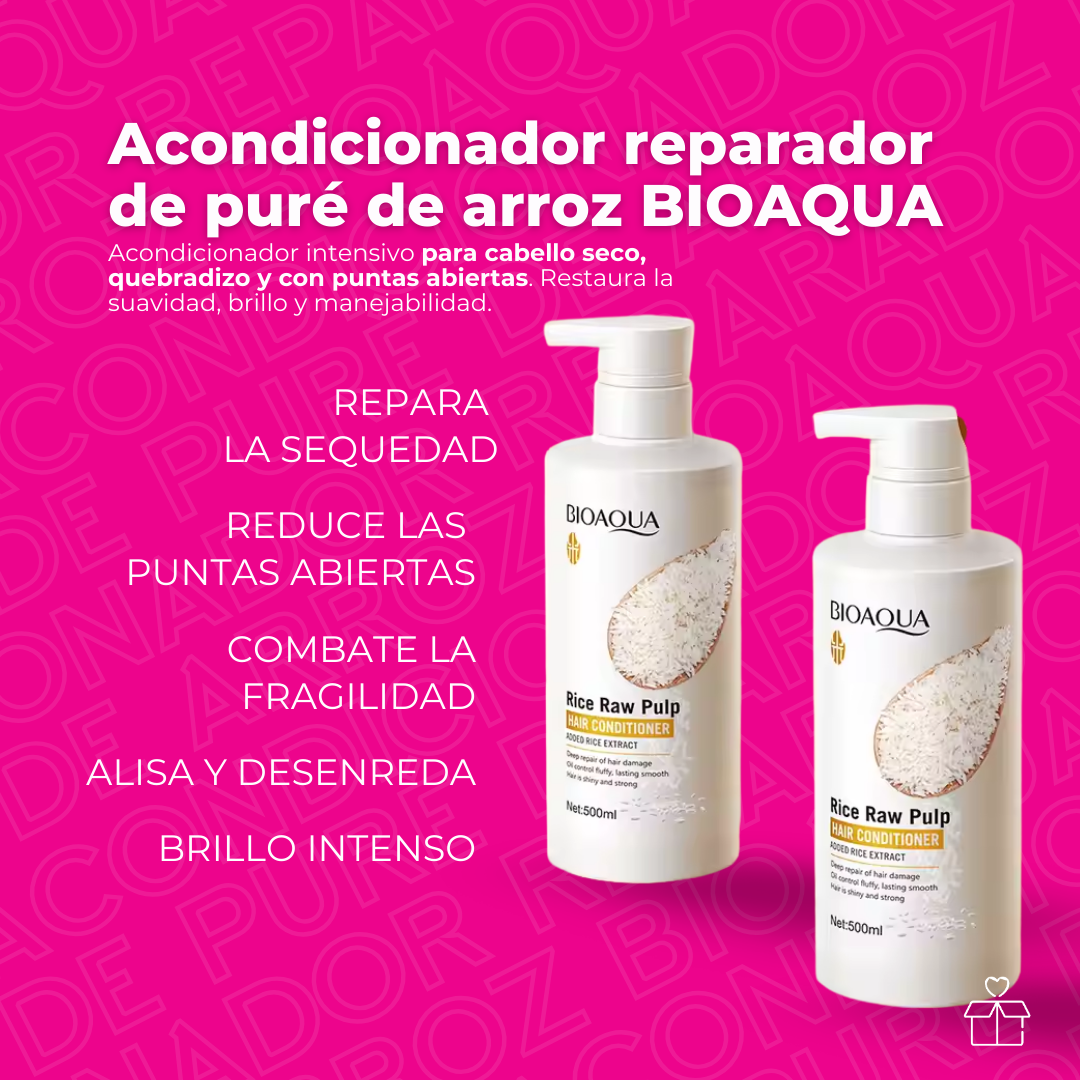 Acondicionador de Cabello de Arroz Bioaqua