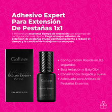 Cargar imagen en el visor de la galería, Adhesivo pegamento Gollee Radiant Expert para pestañas mink color negro

