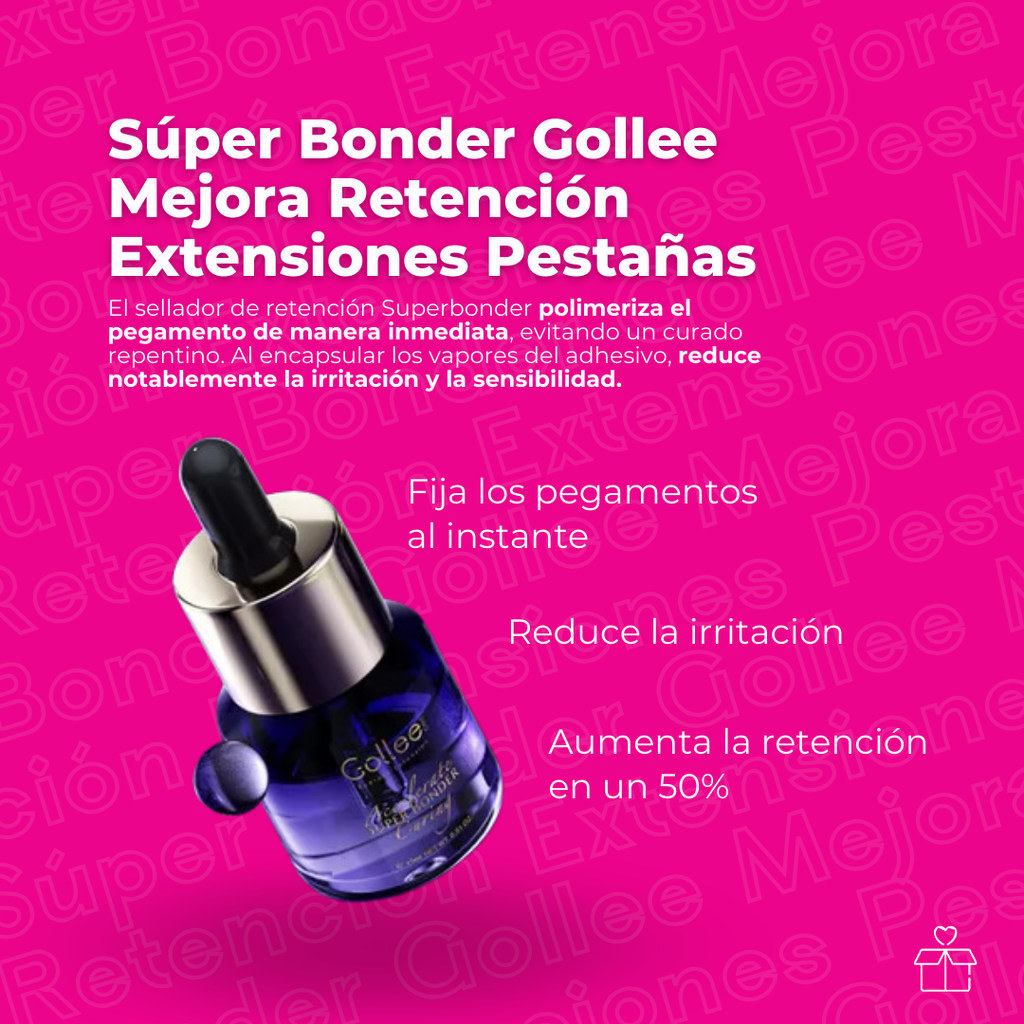 Súper Bonder Golle Mejora Retención Extensiones Pestañas OnlyShop Mexico