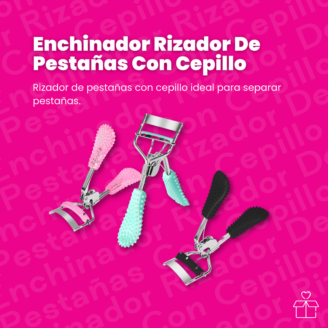 Enchinador Rizador De Pestañas Con Cepillo