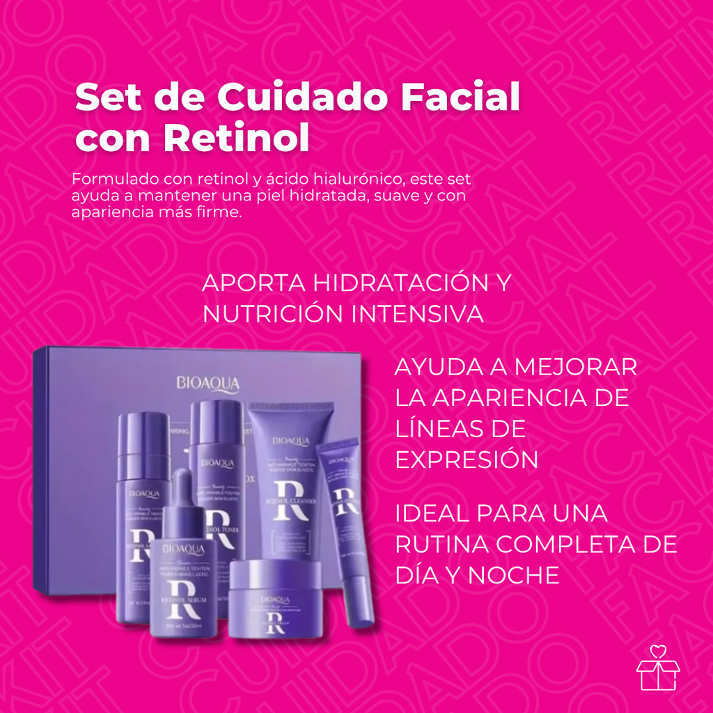 Set de Cuidado Facial con Retinol – Bioaqua