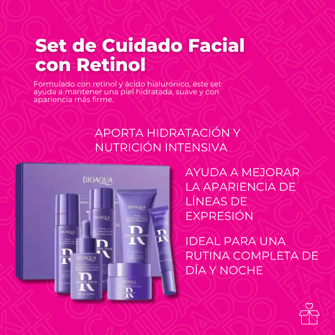Set de Cuidado Facial con Retinol – Bioaqua