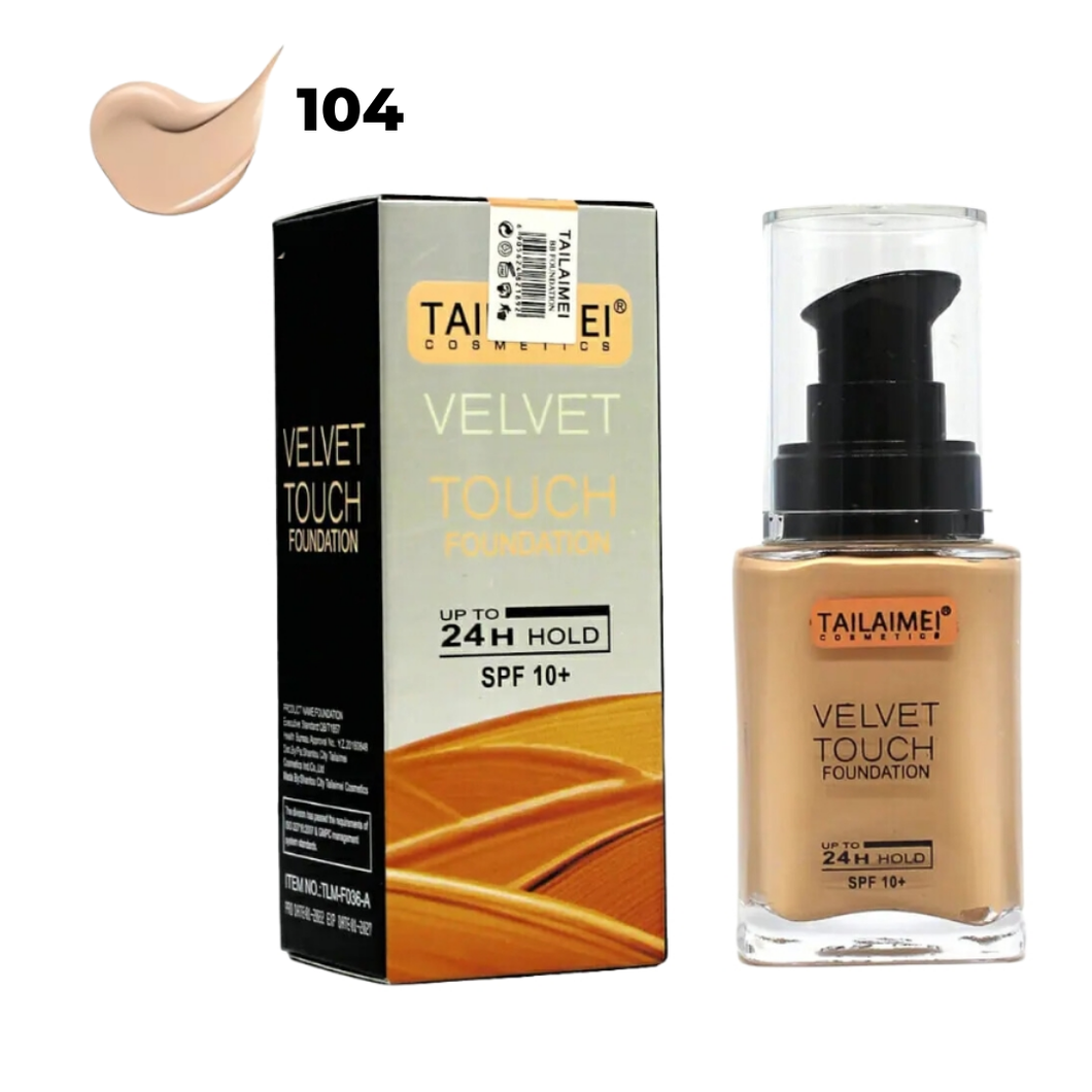 Base de Maquillaje Tailaimei Velvet Touch Alta Cobertura Liquido SPF10