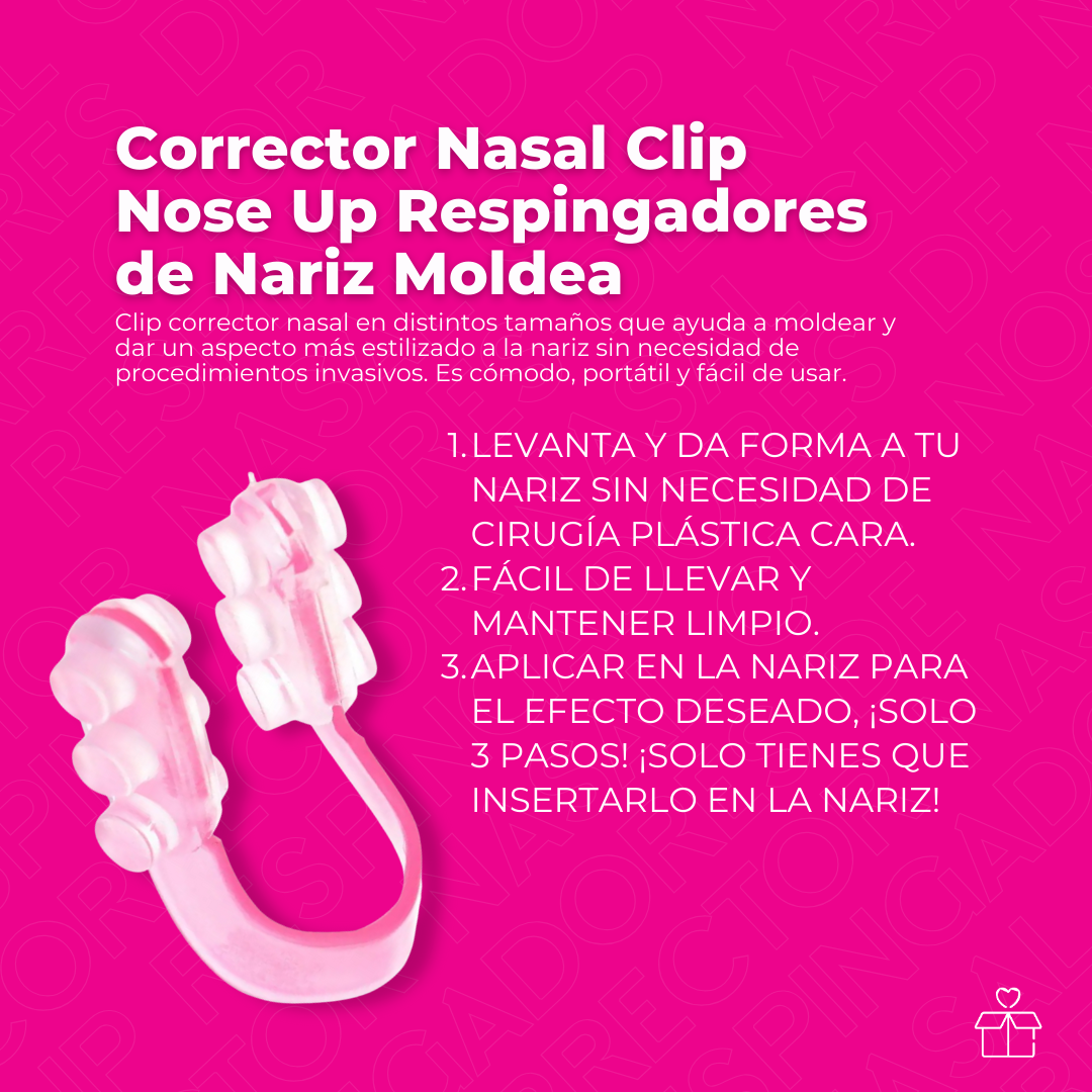 Corrector Nasal Clip Nose Up Respingadores de Nariz Moldea
