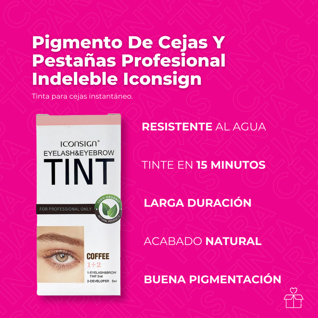 Pigmento De Cejas Y Pestañas Profesional Indeleble Iconsign