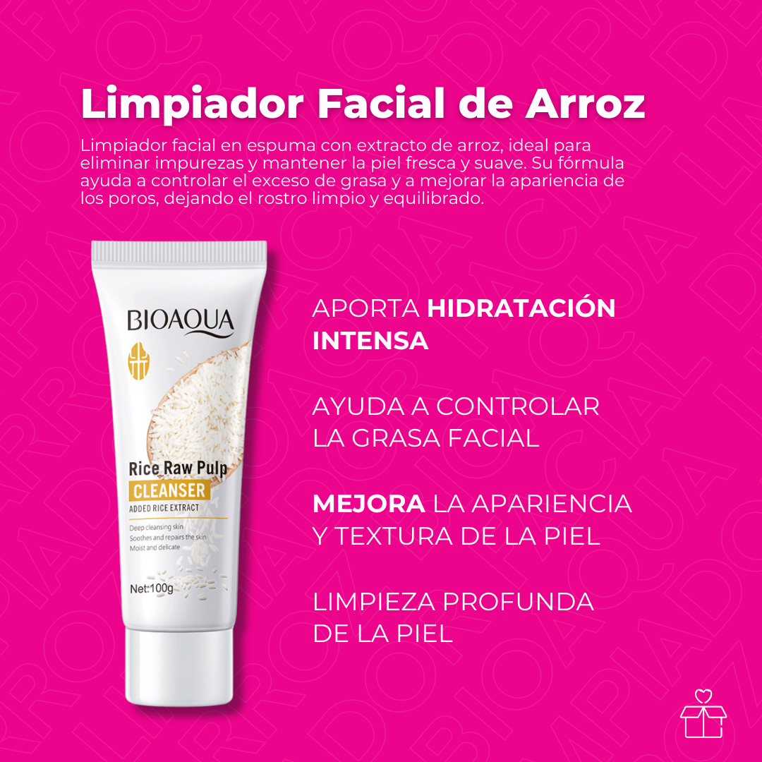 Limpiador Facial de Arroz Bioaqua