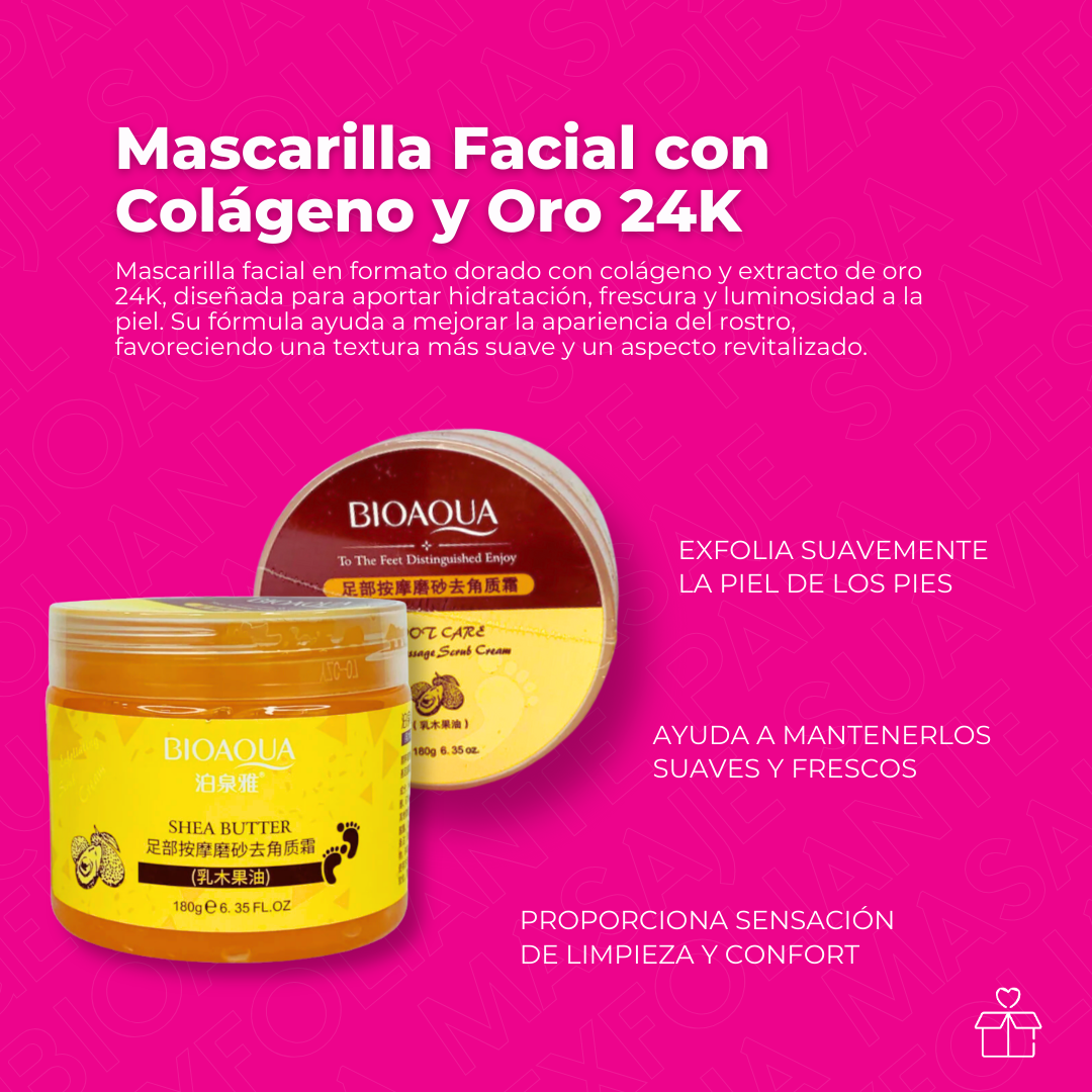 Gel Exfoliante Bioaqua para Pies con Masaje Suavizante