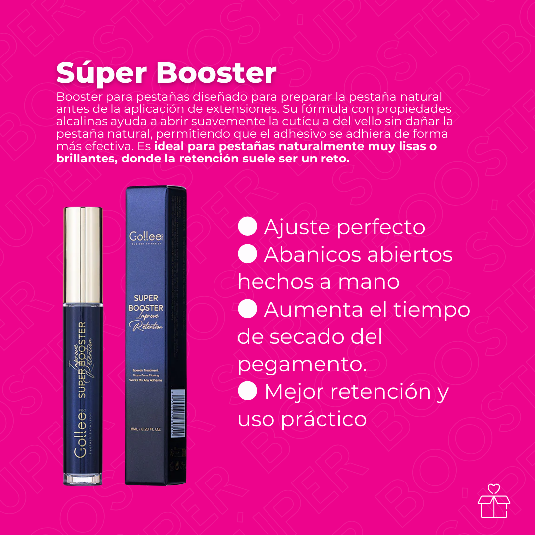 Acelerador De Adhesivo De Extensiones Super Booster Gollee C Negro