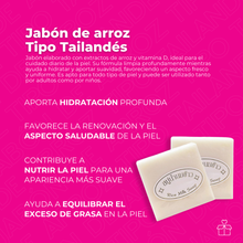 Cargar imagen en el visor de la galería, Jabón De Arroz Tipo Tailandés
