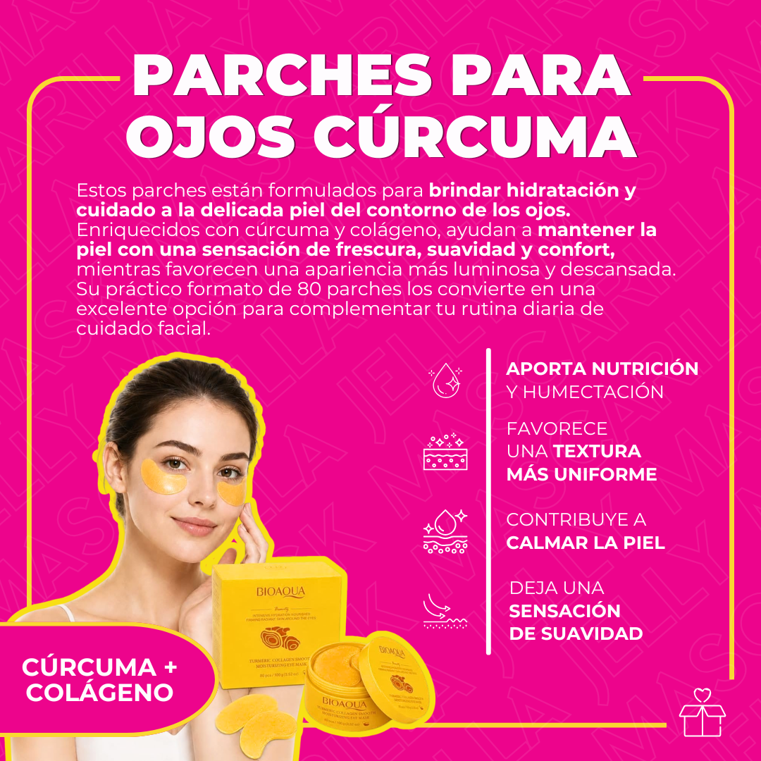 Parches BIOAQUA Cúrcuma y Colágeno Hidratantes