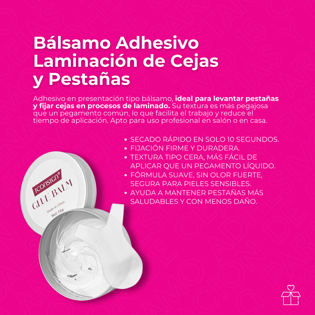 Bálsamo Adhesivo para Laminación de Cejas y Pestañas