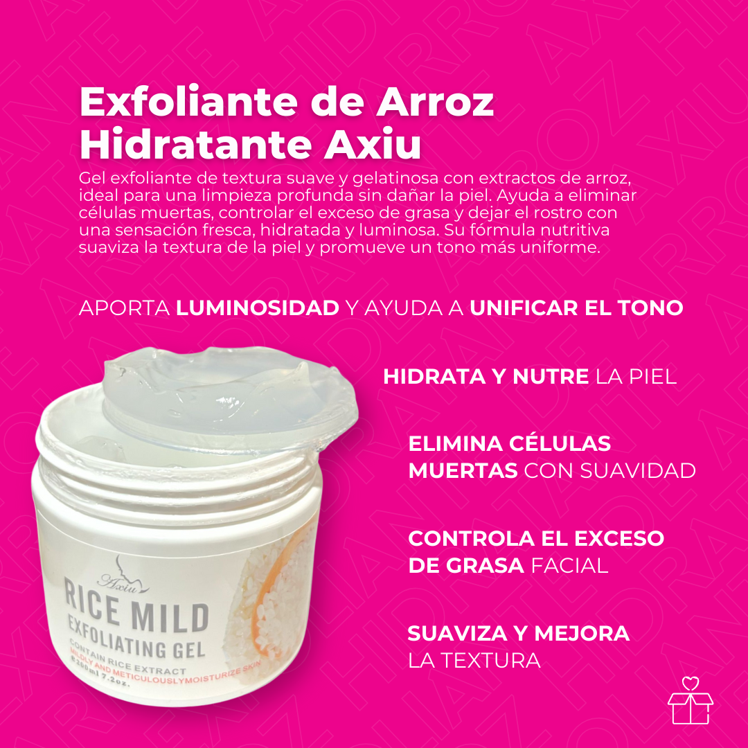 Exfoliante de Arroz Hidratante Axiu