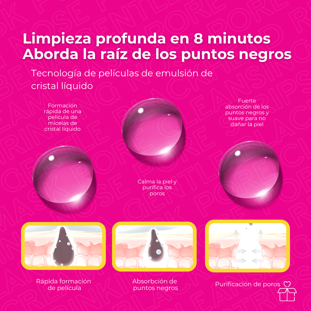 Crema Facial Lanbena con 60 Tiras para Remoción de Impurezas