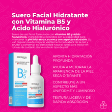 Cargar imagen en el visor de la galería, Suero Facial Hidratante con Vitamina B5 y Ácido Hialurónico BIOAQUA
