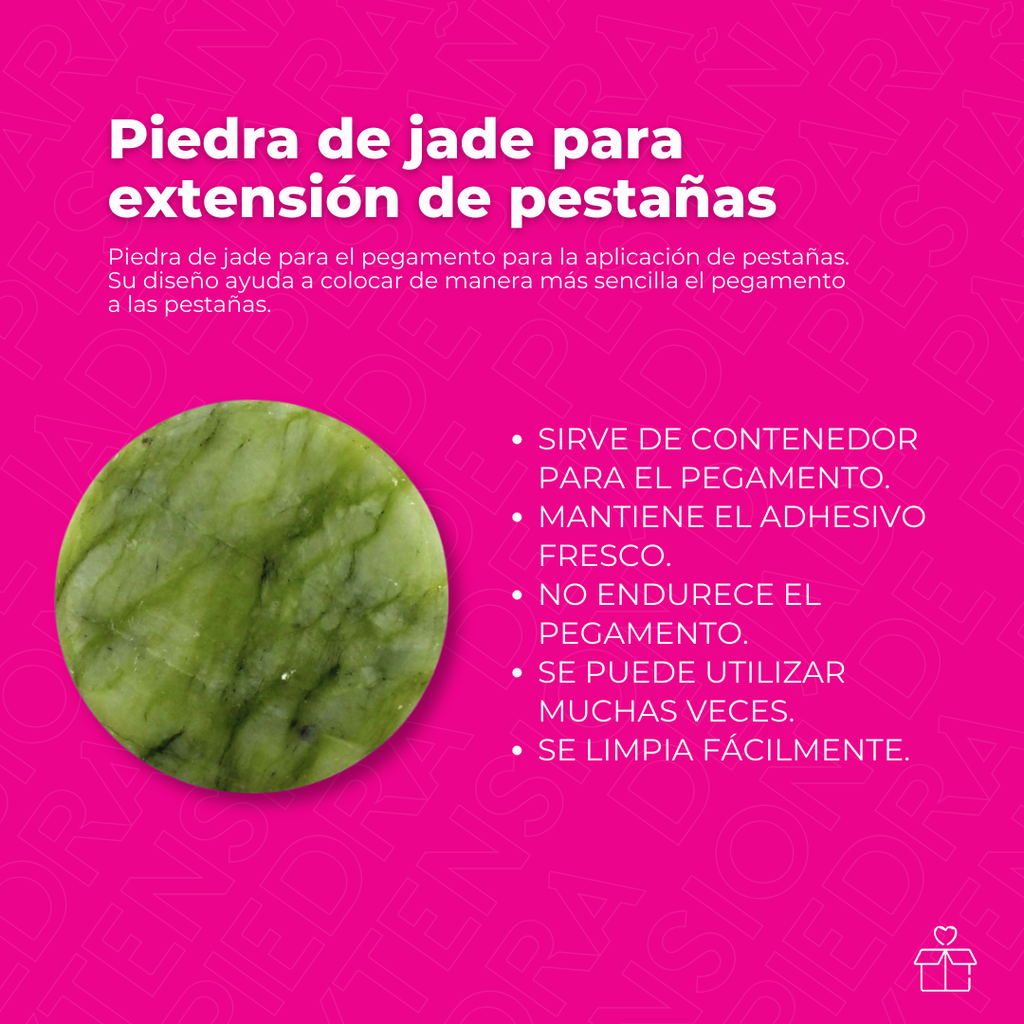 Piedra Jade Para Pegamento Adhesivo De Pestañas Mink 1x1