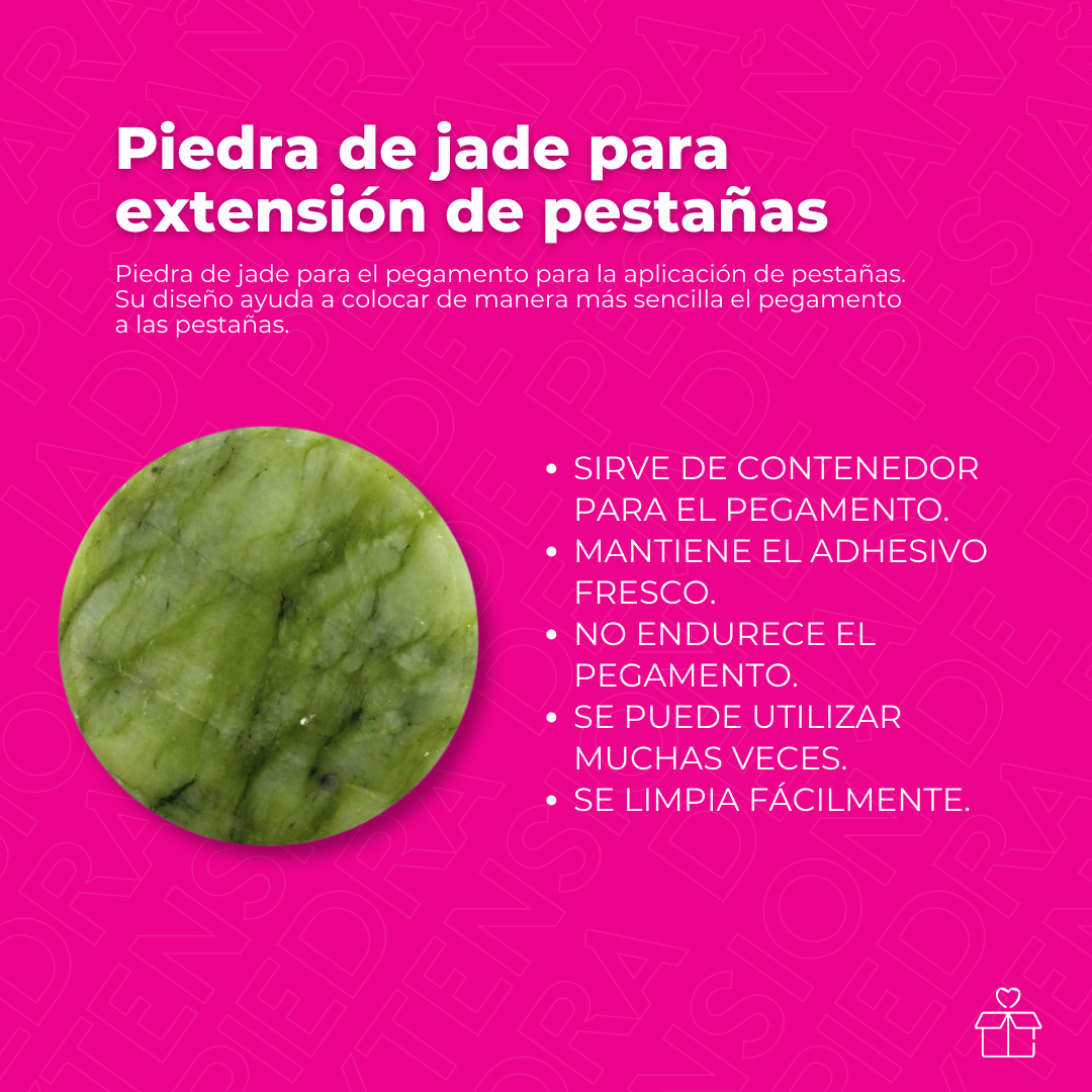 Piedra Jade Para Pegamento Adhesivo De Pestañas Mink 1x1