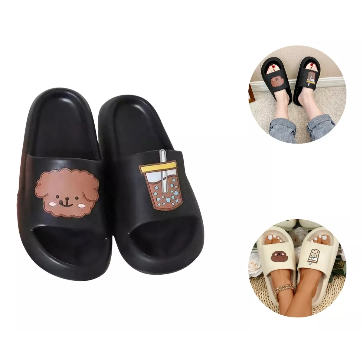 Sandalia Sponch Con Estampado Osito.