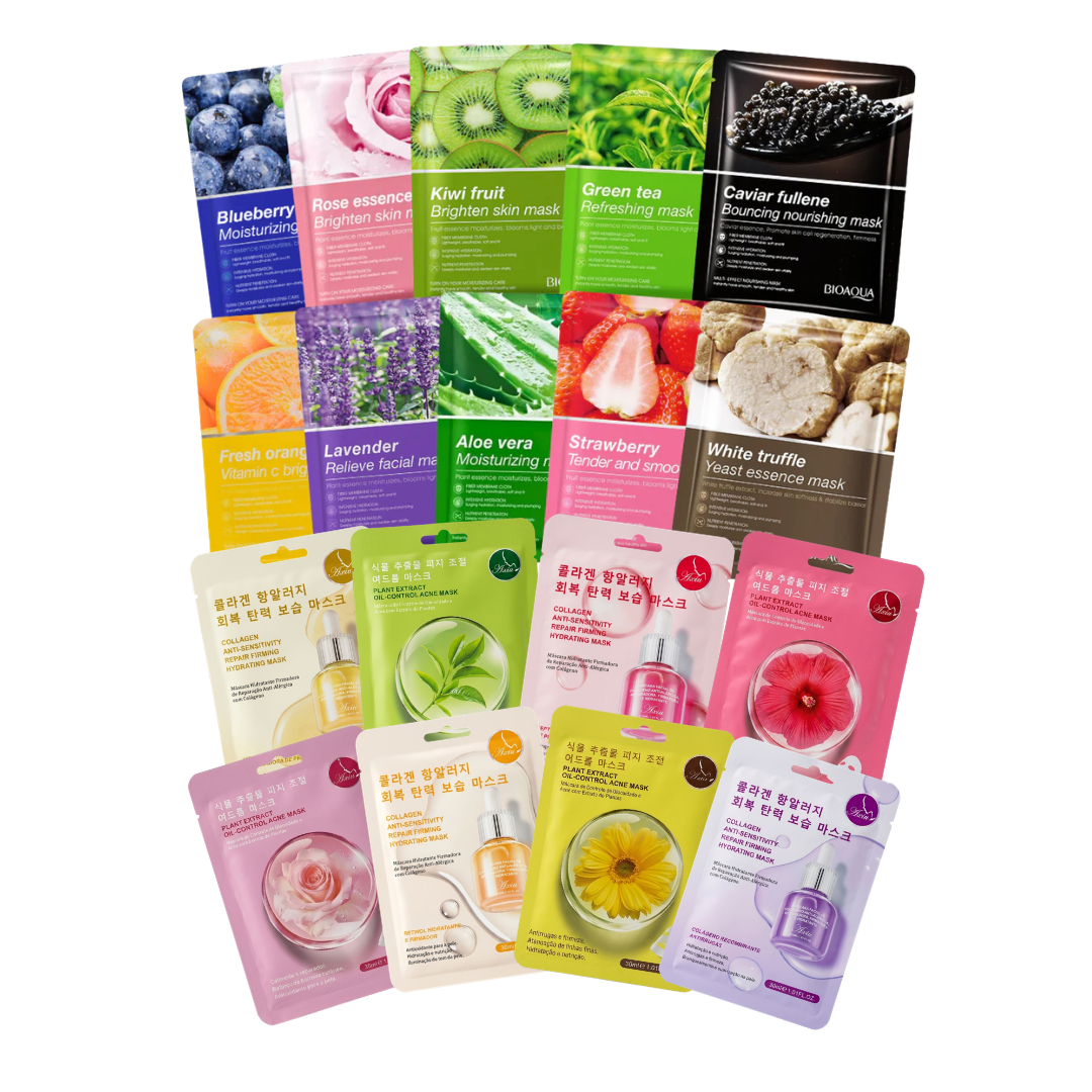 22 Pcs Mascarillas Surtidas New Hidratantes,collagen Mask