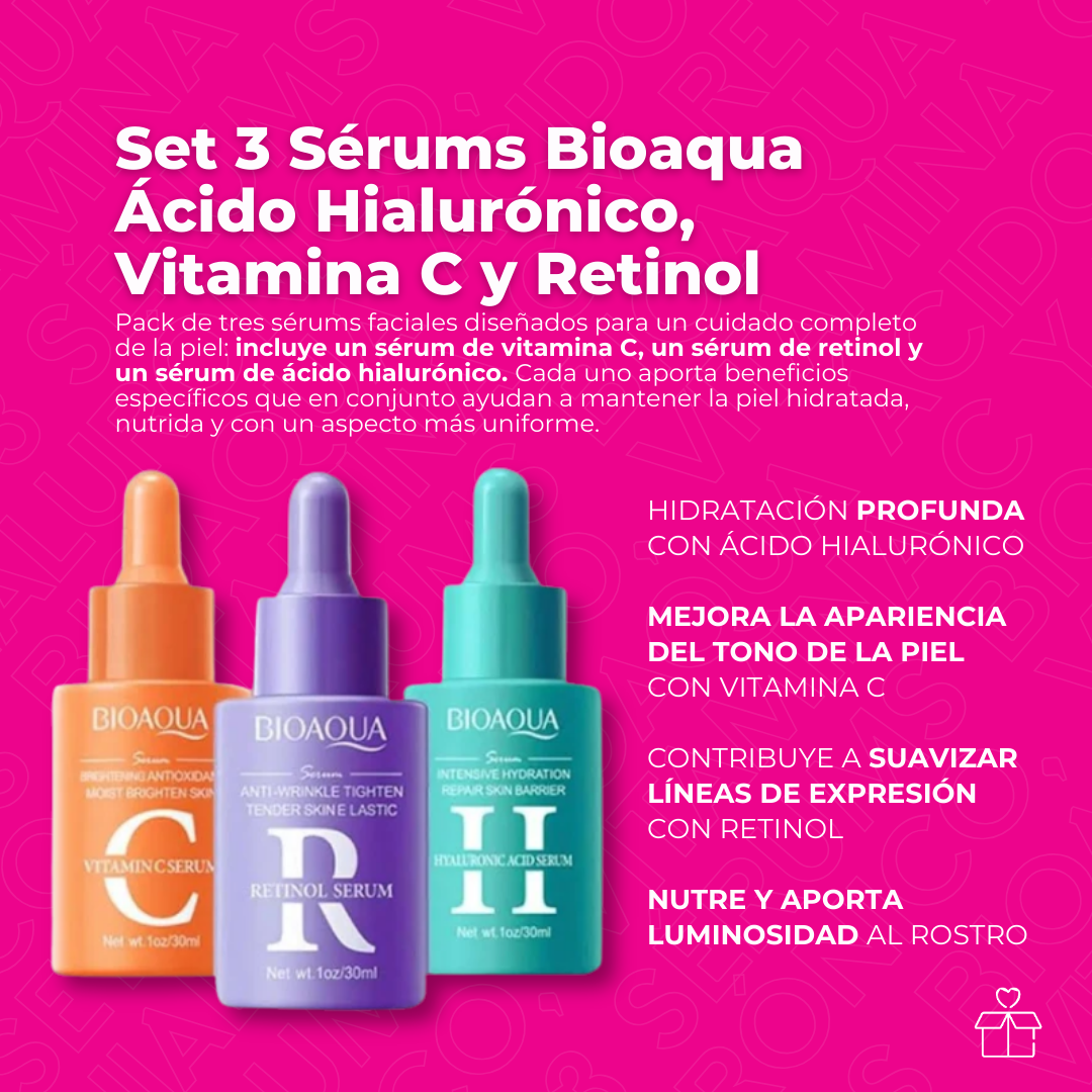 Bioaqua Serums Acido Hialuronico Vitamina C Retinol