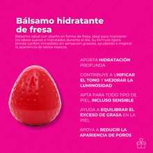 Cargar imagen en el visor de la galería, Bálsamo Labial Hidratante en Forma de Fresa – Pack 24 piezas
