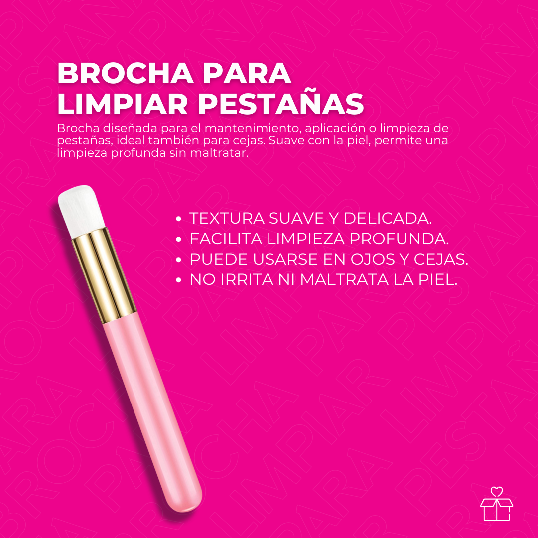 Brocha Para Limpiar Pestañas 1x1 Mink Lash 10pzas