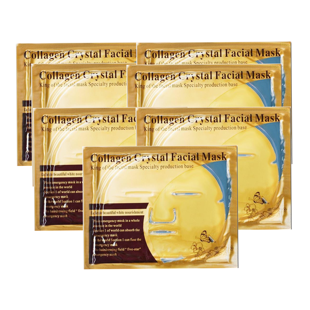 Mascarilla Facial con Colágeno y Oro 24K 50 Pzas