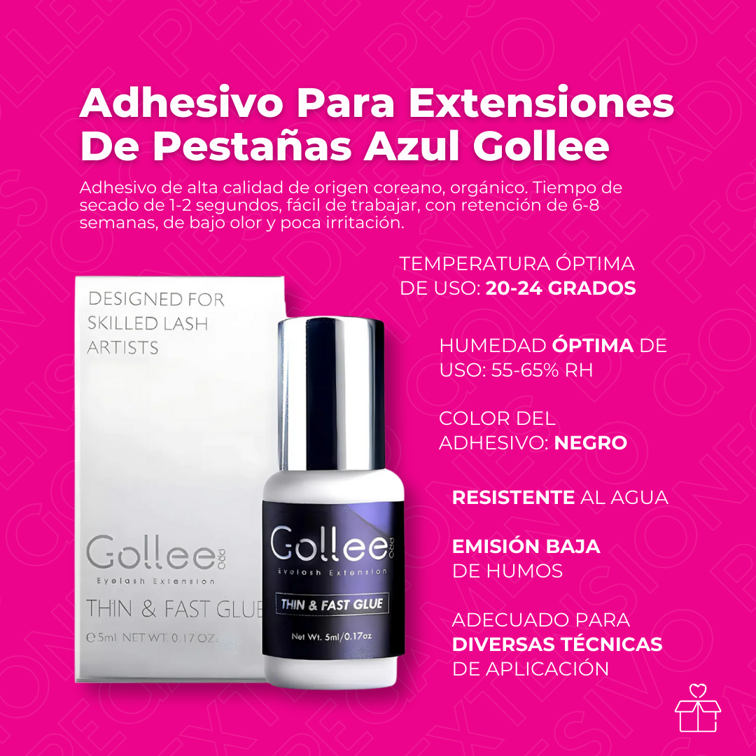 Pegamento Gollee Adhesivo Para Extensiones De Pestañas Azul
