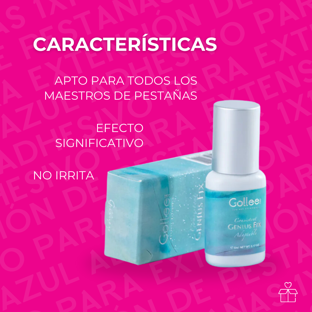 Adhesivo Pegamento Golle Fix Genius Para Pestañas Mink Negro