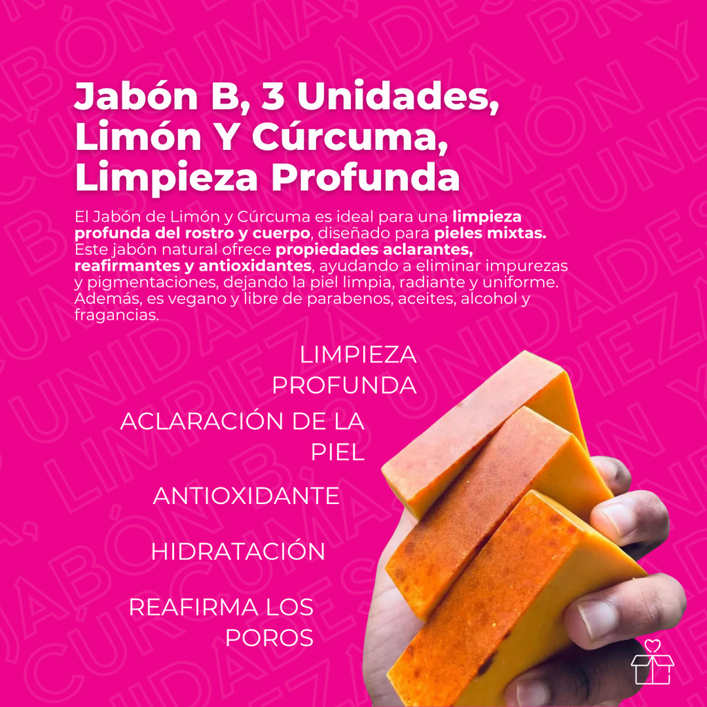 Jabón De Cúrcuma en Barra 100g