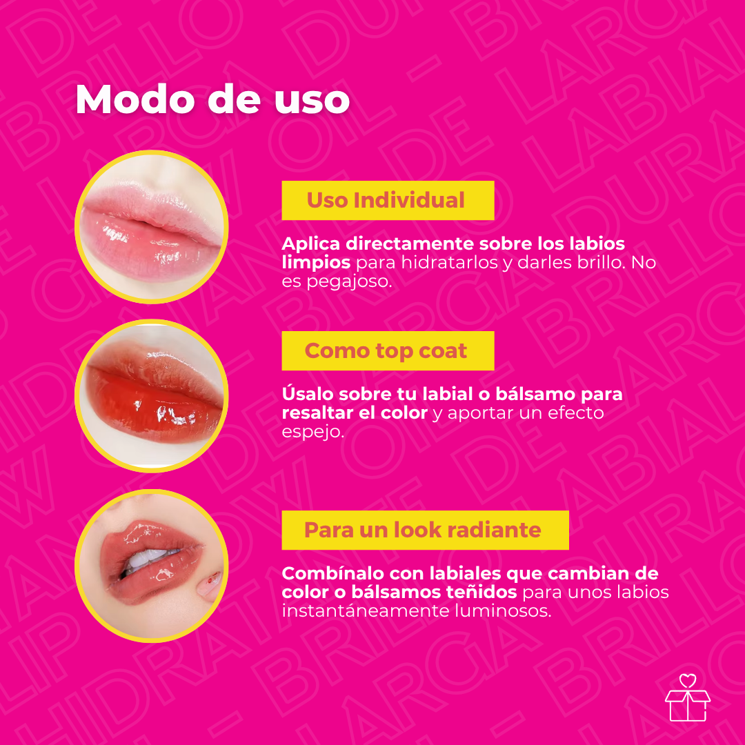 Lip Glow Oil – Brillo Labial Hidratante de Larga Duración