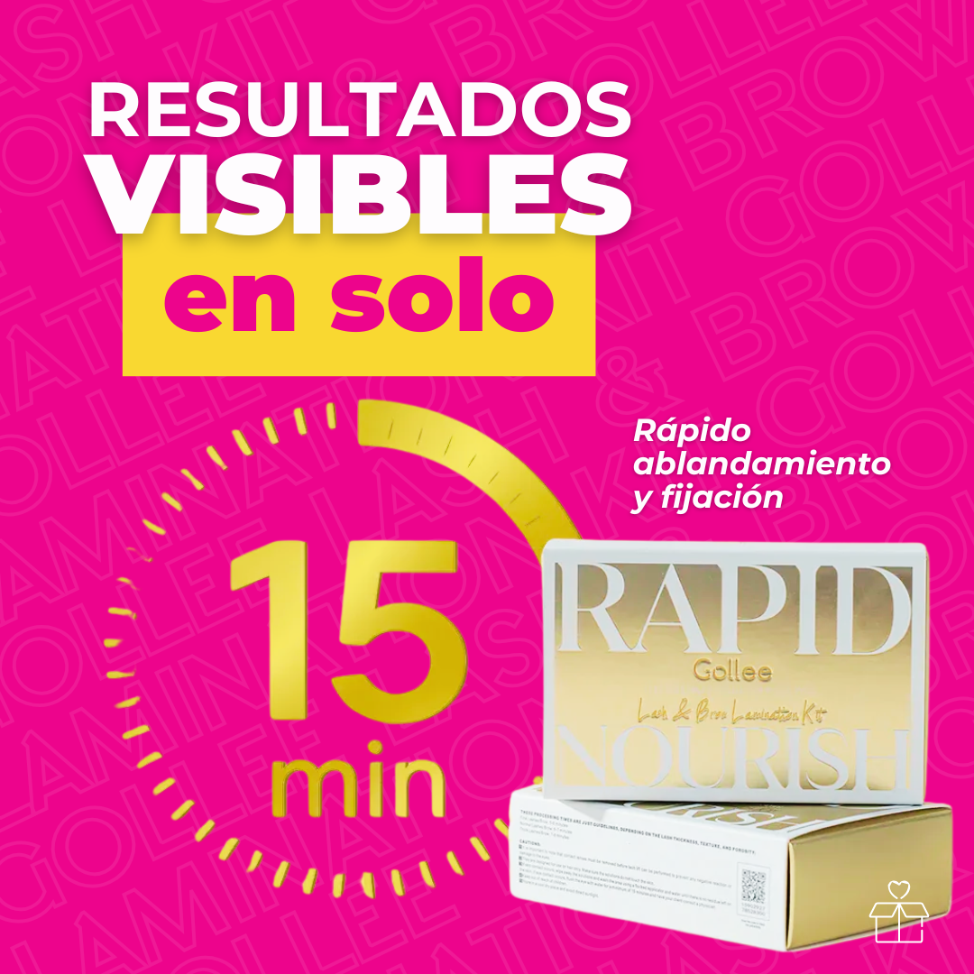Kit Lifting Tinta De Pestañas Y Ceja Gollee Rapida Fijacion
