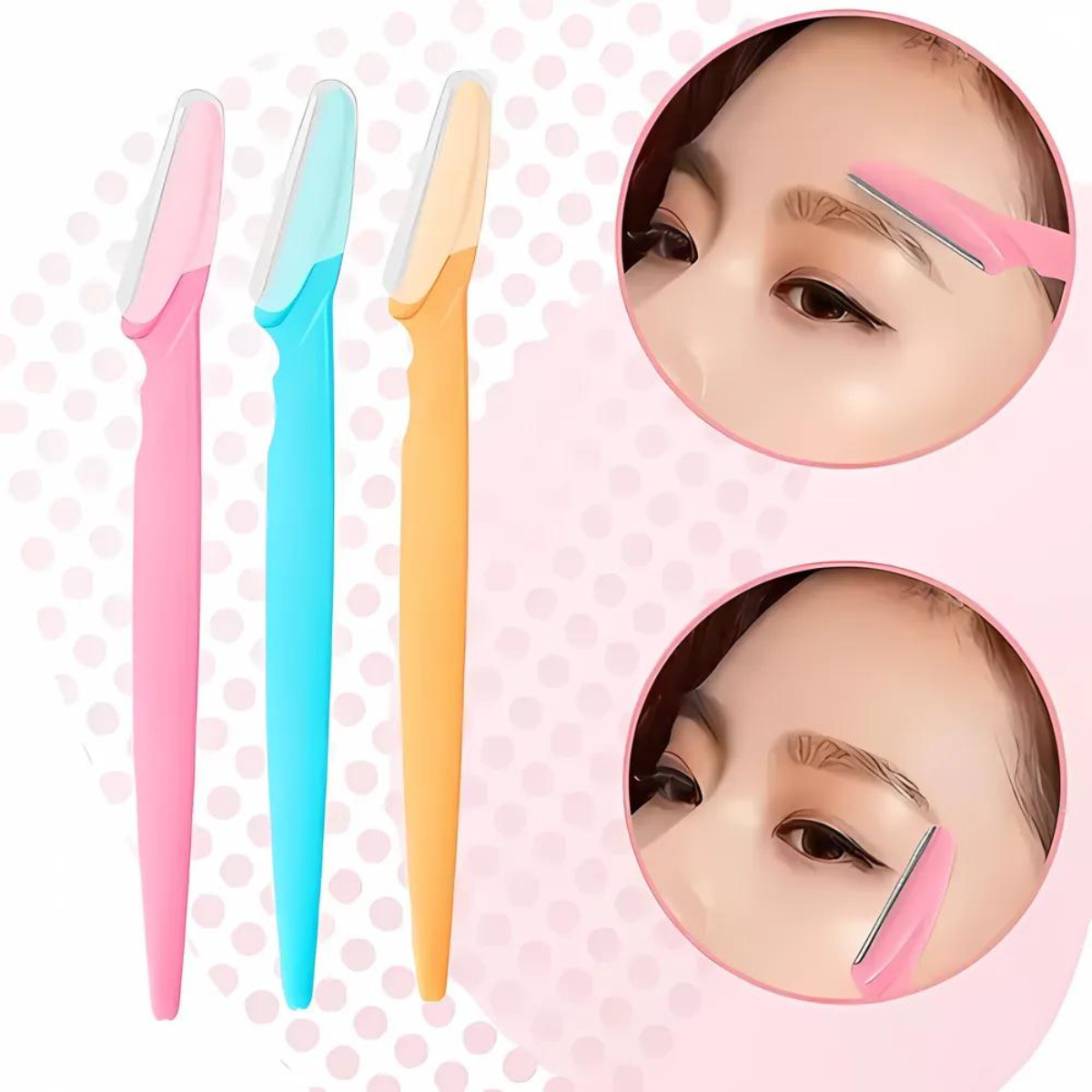 Perfilador De Cejas 10 Paquetes De 3 Piezas, Navaja De Ceja Eyebrow Razor