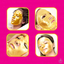 Cargar imagen en el visor de la galería, Mascarilla 24k Facial Colageno Dorada Hidratante 200 Pzas OnlyShop Mexico
