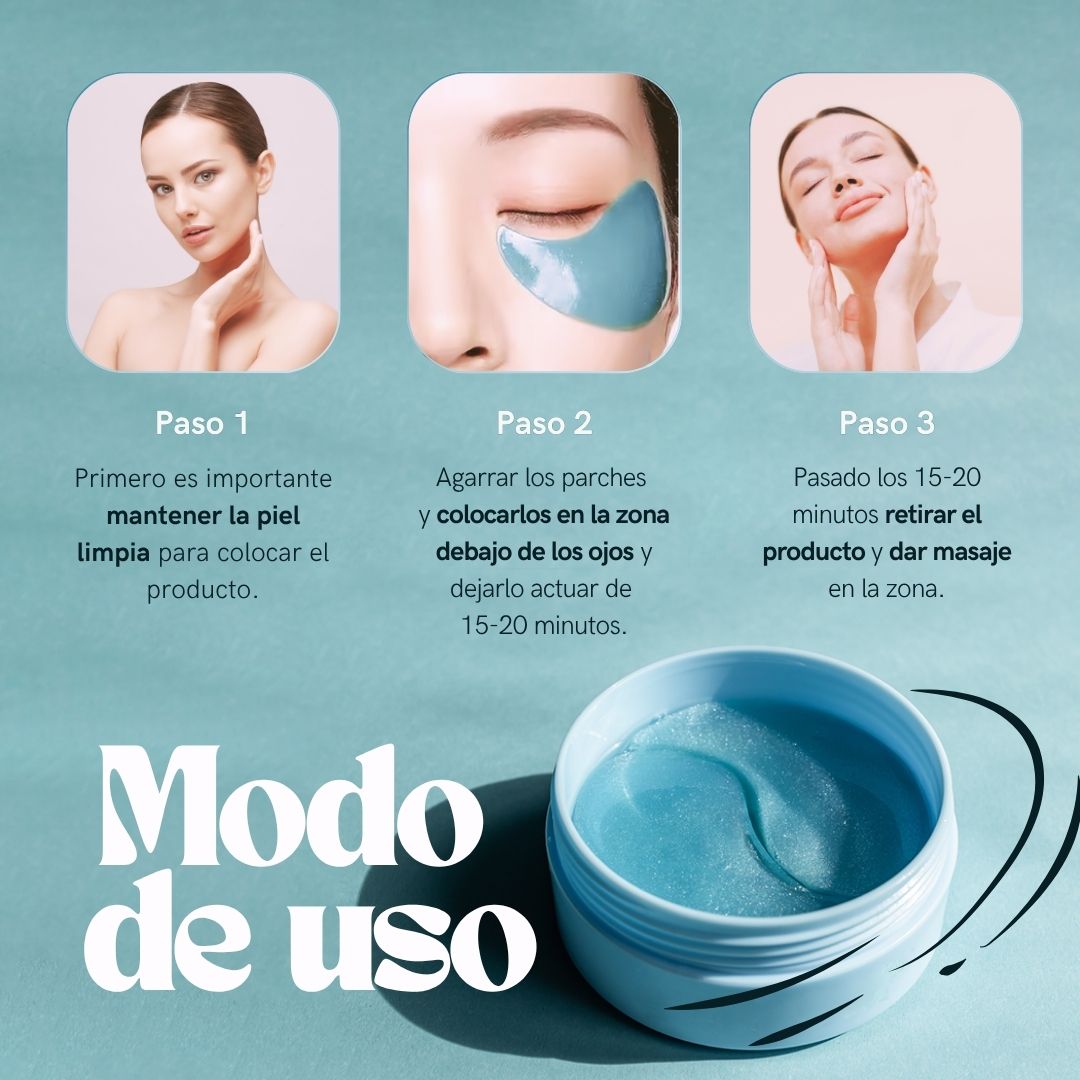 Parches Hydrogel Contorno Ojos Acido Hialurónico