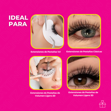 Cargar imagen en el visor de la galería, Pinzas Para Extensión De Pestañas Mink 1x1  Tornasol 1pz
